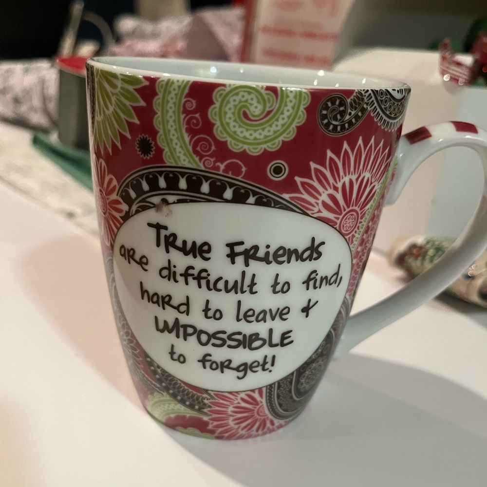 Paisley Mug with Inspirational friendship Quote